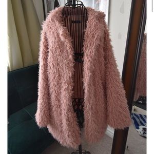 Pink fluffy jacket